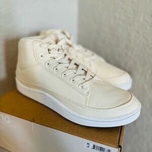 Allbirds Pacer Canvas Mid Top Retro Woman's Sneaker,‎ Natural White, Size 9, NWT